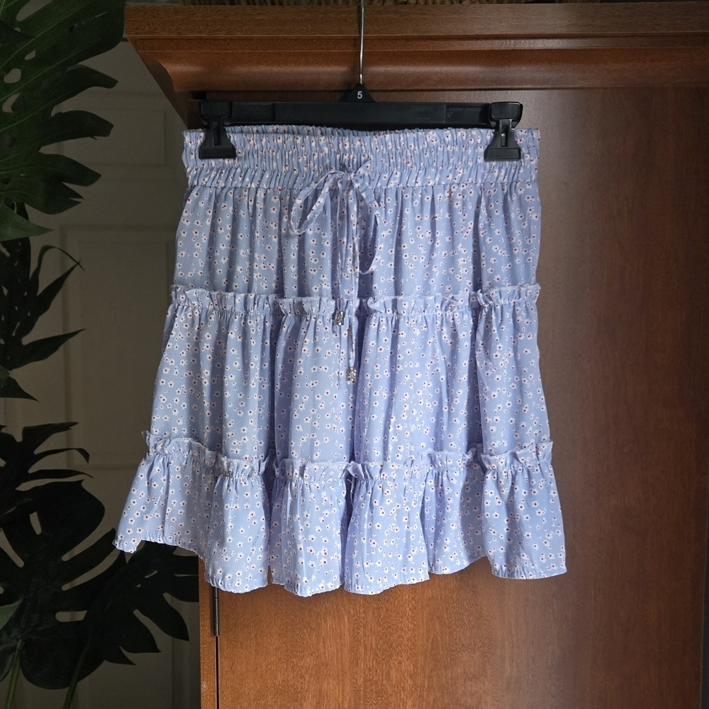 Princess Polly Blue Bubble Mini Skirt